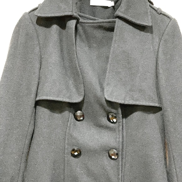 AOISOS Black Lined Coat (size: 8) - Picture 2 of 15